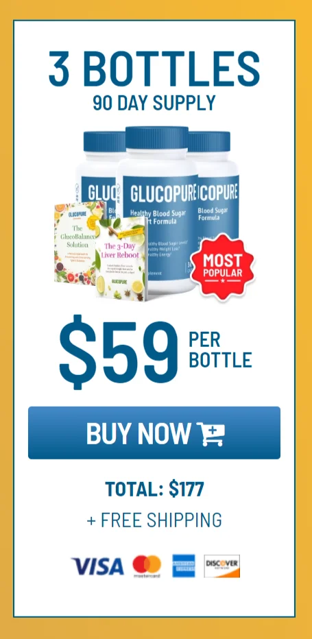 GlucoPure™ 3 bottles pricing